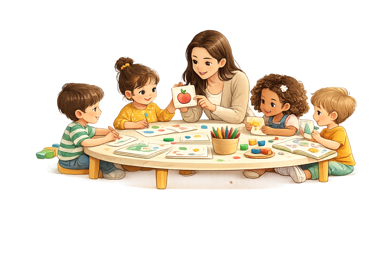 Tiny Trails classroom learning illustration